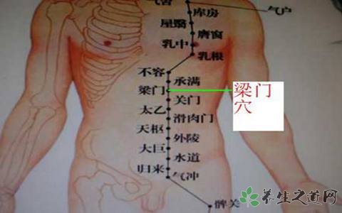 梁门穴在哪里_梁门穴的准确位置图