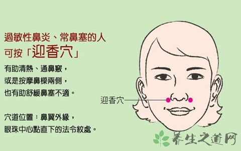 迎香穴和足三里穴按摩有什么用处